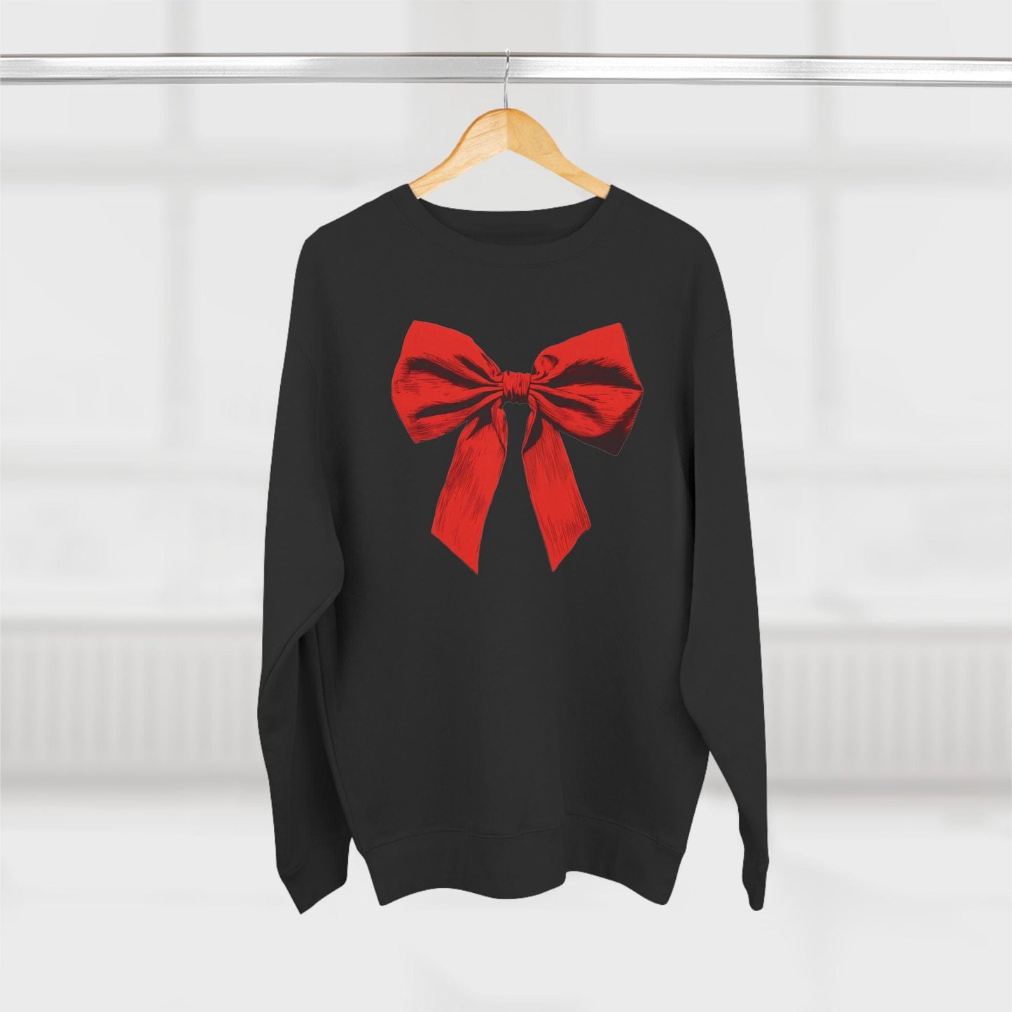 Fleece Sweatshirt, Red Bow