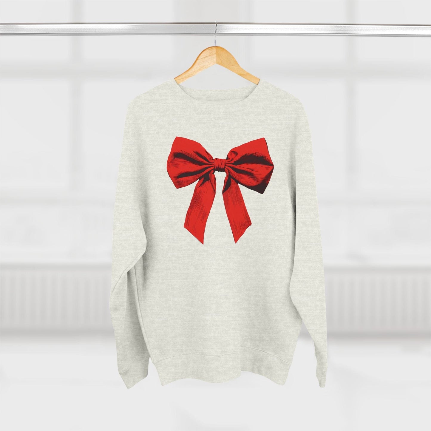 Fleece Sweatshirt, Red Bow