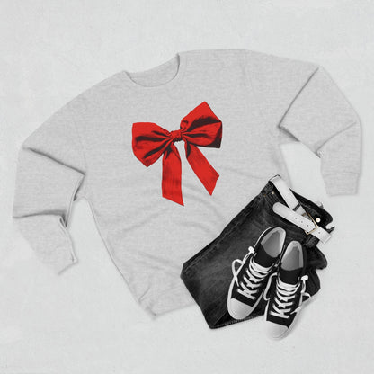 Fleece Sweatshirt, Red Bow