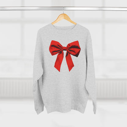 Fleece Sweatshirt, Red Bow