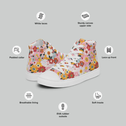 Retro Blossom High Top Sneakers