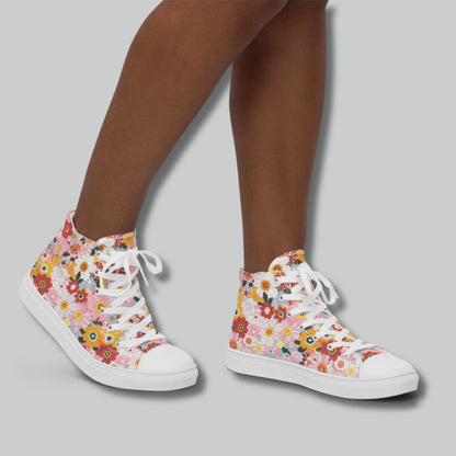 Retro Blossom High Top Sneakers